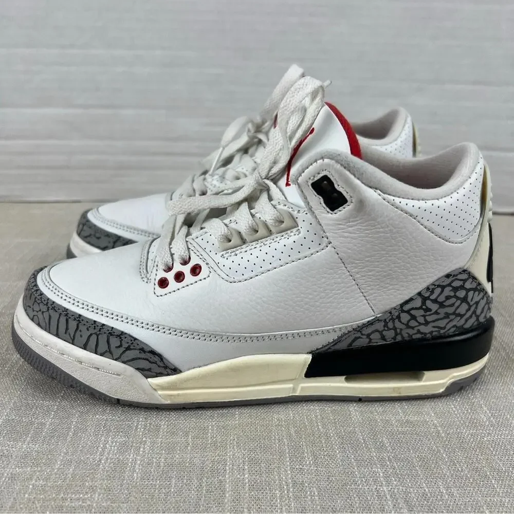 Air Jordan 3‎ Retro White Cement Reimagined Sz 6Y